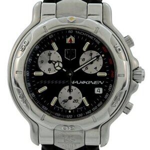 Tag Heuer 41mm Men's 6000 Series Limited Edition Hakkinen Leather Watch- CH1114!